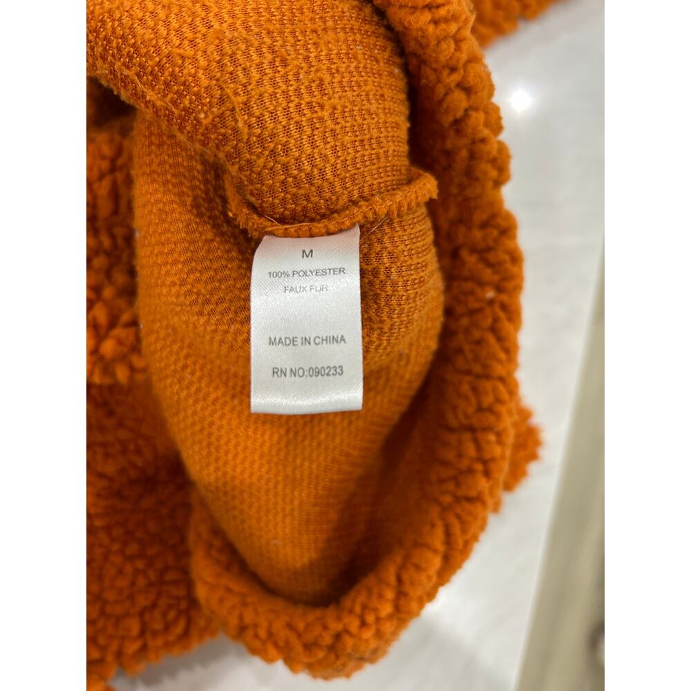Pacsun Groovy Floral Half Snap Sherpa Fleece Sweatshirt - Picture 7 of 11